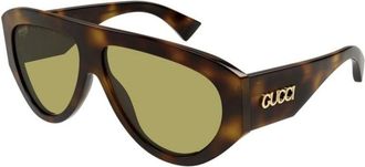 Gucci Aviator Zonnebril - unisex - Accessoires - Bruin - Maat: 58 MM