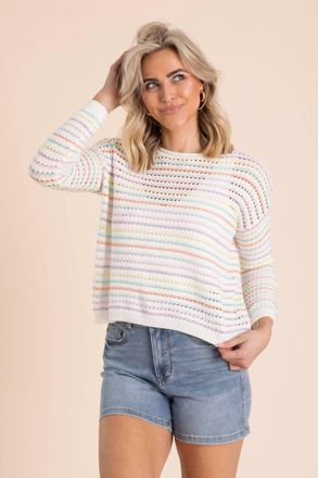Staccato Bright Day Sweater In Multi