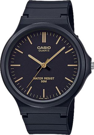 Casio Mens Black Analog Watch with Black Dial - MW-240-1E2V