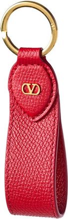 Valentino Vlogo Signature Leather Key Chain