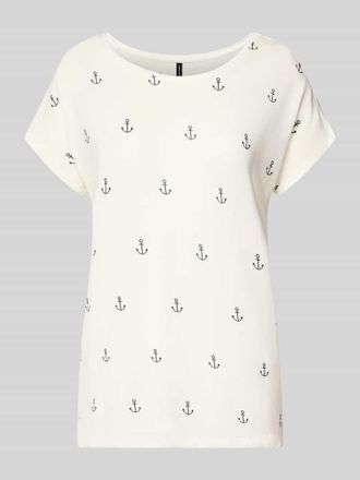 Vero Moda Relaxed Fit T-Shirt aus Lyocell-Mix Modell AVA in Weiss, Gr&ouml;&szlig;e XL