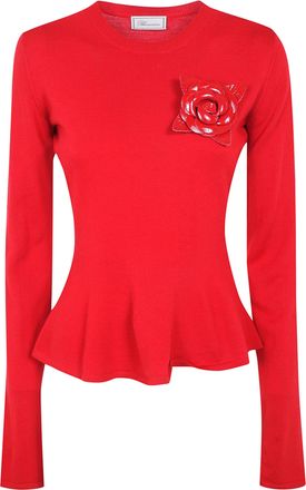 Blumarine Wool Sweater Godet