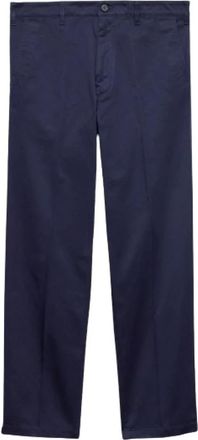 Prada Broeken, Heren, Blauw, L, Katoen, Katoenen Chino Broek