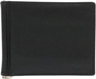 Prada Pre-owned Portemonnee (bi-fold) - unisex - Vintage Accessoires - Zwart - ONE Size - Leer - Vintage