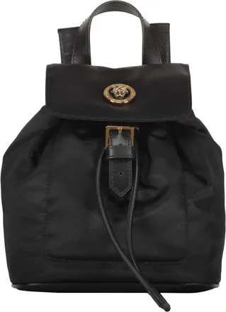 Versace Logo Detail Nylon Backpack