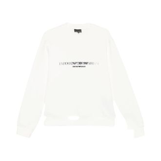 Emporio Armani Katoenen sweatshirt met logoprint - Heren - Sweatshirts & Hoodies - Wit - Maat: XL Katoen