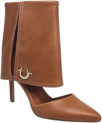 True Religion Her Foldover Cuff Heel in Brown at Nordstrom, Size 8