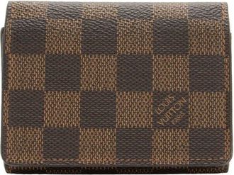 Louis Vuitton Damier Ebene Business Card Holder (Authentic Pre-Loved)