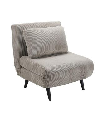 Home Heavenly Sof&aacute; cama con apertura clic clac con coj&iacute;n lumbar en color beige