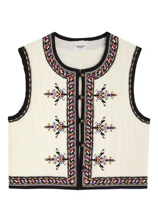 Isabel Marant Isabel Marant étoile Zeana Padded Woven top - Ecru - 0 (UK 6 / XS)
