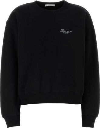 Givenchy Black Logo Crew Neck Sweatshirt