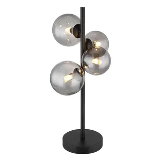 Globo Lighting L&aacute;mpara De Mesa - Riha - Negro - Vidrio Metal Vidrio - Globo