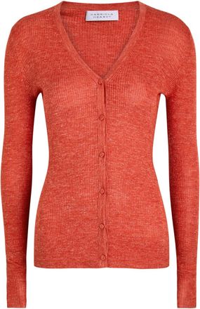Gabriela Hearst Atiste M&eacute;lange Knit Cardigan - Orange - S (UK8-10 / S)