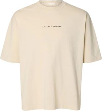 Selected Tops, Heren, Beige, L, T-shirts