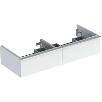 Keramag Geberit Icon Mueble Bajo Lavabo Para Lavabo Doble, 2 Cajones