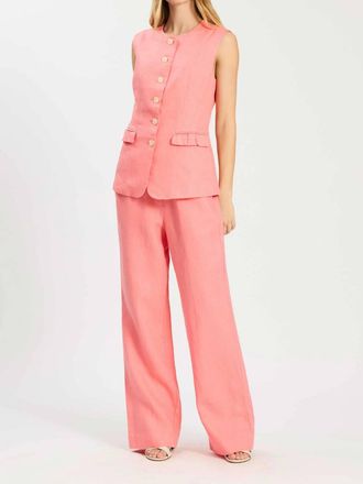 Tyler B&ouml;e Monroe Linen Pants In Shell Pink