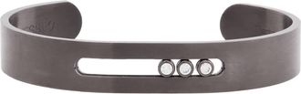 Messika Move Titanium Graphite Diamond Bangle, Size M