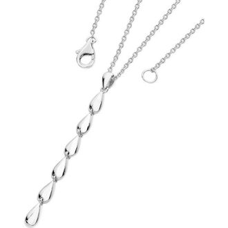 Lucy Quartermaine Long Tear Drop Pendant in Sterling Silver at Nordstrom, Size 18