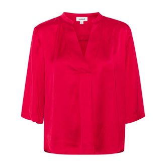 Soaked In Luxury SLAsja Blouse SS - Dames - Blouses - Rood - XS - Overhemden