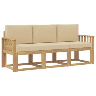 vidaXL Conjunto De Sof&aacute;s De Exterior 3 Pcs Vidaxl