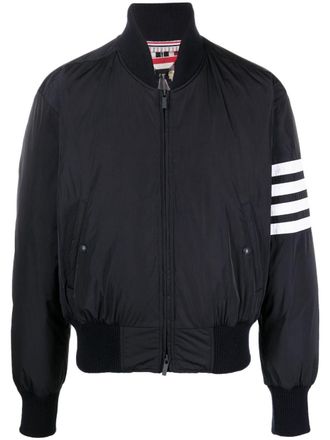 Thom Browne Bomber con dettaglio a 4 righe - Blu