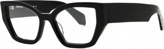 Off-white Eyeglasses Cat Eye Full Rim, Black Frame And Clear Demo Lenses Lens Oerj07Qstyle7Q1000
