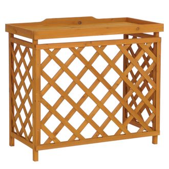 Hhg [nunca Usado] Revestimiento Para Aire Acondicionado/intercambiador De Calor Hhg-070, Cubierta De Madera Con Certificaci&oacute;n Mvg, 78 X 90 X 45 Cm, Color 