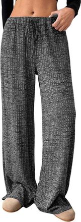 Generic Womens Yoga Pants Wide Leg Trousers for Women High Waist Stretch Joggers Sweatpants Ladies Work Trousers Palazzo Trousers for Casual, Work and Sport G