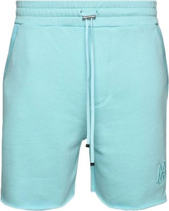 Amiri Shorts con orlo a taglio vivo - Blu