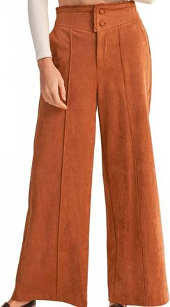 Merci Belle Wide Leg Pants In Brown
