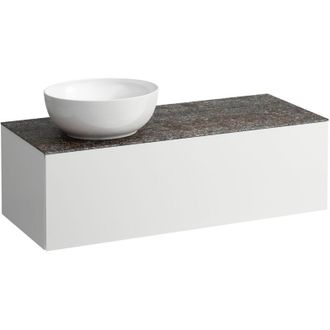 Laufen Il Bagno Alessi Cajonera, Encimera De Piedra Marrone - Laufen