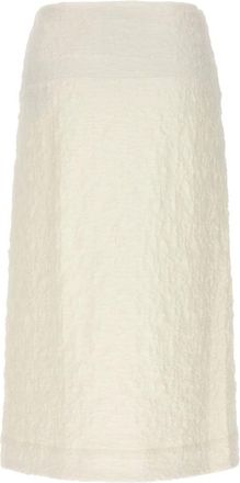 Jil Sander Dames, Rokken, Wit, Maat: M Katoen