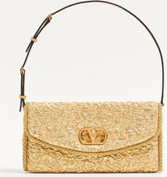 Valentino Garavani Valentino Garavani DeVain Small Shoulder Bag In Cloqu&eacute; Jacquard Fabric. Wo