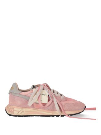 Autry Pink Lace Up Sneakers