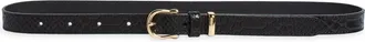 & Other Stories Croc Embossed Belt in Black Dark at Nordstrom, Size Medium/large