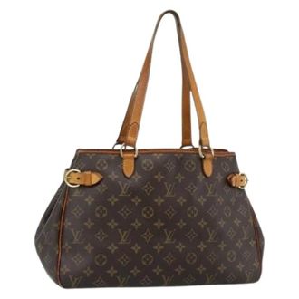 Louis Vuitton Pre-owned Tote Bag - Dames - Pre-owned - Bruin - Maat: ONE Size Leer