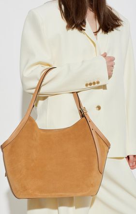 Kate Spade New York Suede Bag Deco Tulip, Womens, Beige