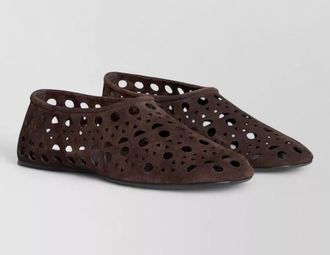 Alaia leather mules