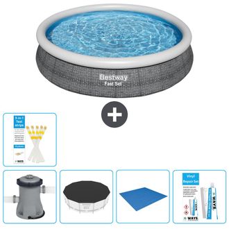 Bestway Piscina Bestway Fast Set Redonda - 366x76 Cm - 8-piezas S22666