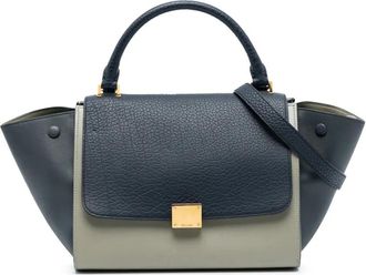 Celine Borsa a tracolla Trapeze Tricolor media 2016 - Blu