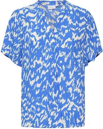 Saint Tropez Blauwe Natuurstreken Top - Dames - Blouses - Blauw - XS - Overhemden