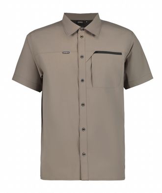 Icepeak Funktionsshirt ICEPEAK H FUNKTIONSHEMD BOXFORD, Herren, Gr. 46, grau (granite), Obermaterial: 100% Polyester, Shirts Funktionsshirt, mit Brusttasche m