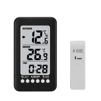 OEM Term&oacute;metro Inal&aacute;mbrico Para Interiores Y Exteriores, Estaci&oacute;n Meteorol&oacute;gica Digital Con Control Remoto Para Refrigeradores Dom&eacute;sticos, Almacenamiento 