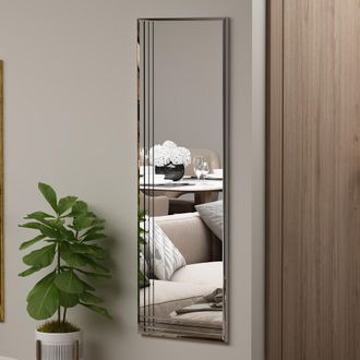 Dmora Espejo Enego, Forma Rectangular, Tipo De Pared, Estructura Transparente, 40x120h Cm Transparente