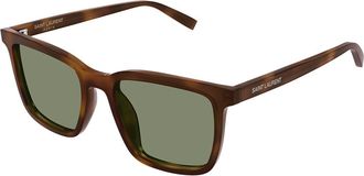 Saint Laurent SL 500 Asian Fit 009 Mens Sunglasses Tortoiseshell Size 54