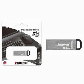 Trade Shop Trade Shop - Pendrive Kingston Usb 3.2 Datatraveler Kyson 64 Gb Metal 200 Mb / S Dtkn / 64gb