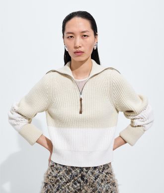 Bottega Veneta Maglia in lana e cashmere - Grigio - Donna - XS