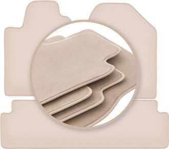 OEM Alfombrillas Beige Premium Para Toyota Corolla Verso Ii Monovolumen 2004-2009