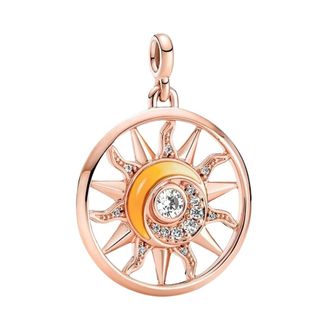 Pandora ME Sun Power Medallion Charm - Dames - Accessoires - Beige - Maat: ONE Size