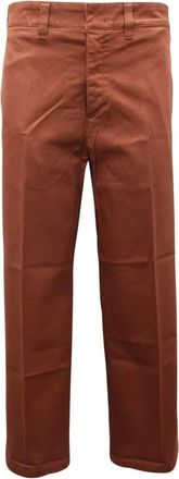 Department Five Italiaanse Crop Broek Gemaakt in Itali&euml; - Dames - Straight fit broeken - Bruin - W26 - Broeken
